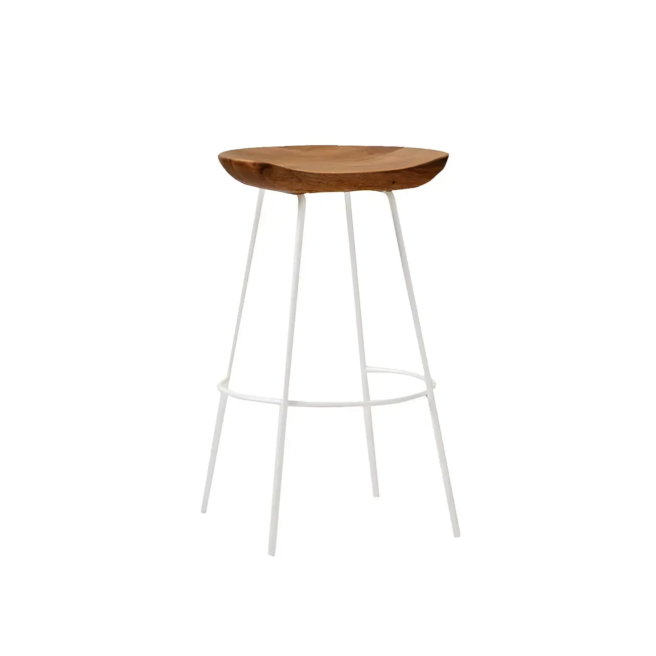 Modern Solid Wood Counter Height Bar Stools