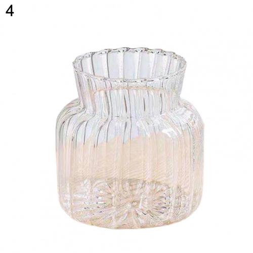 HULIANFU Simple Transparent Glass Small Vase Nordic Decoration Living Room Flower Home Vases For Flowers Aromatherapy Bottle - Deanwangkt