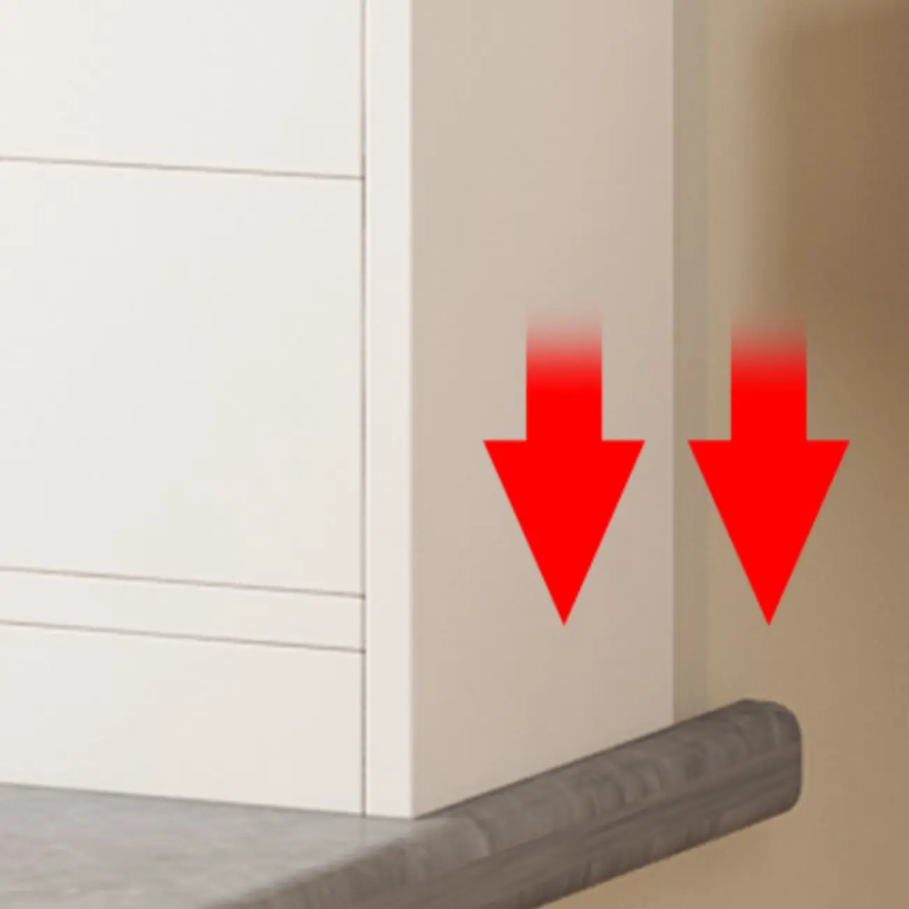 Spacious Vertical White 2-Shelf Wood Bookcase