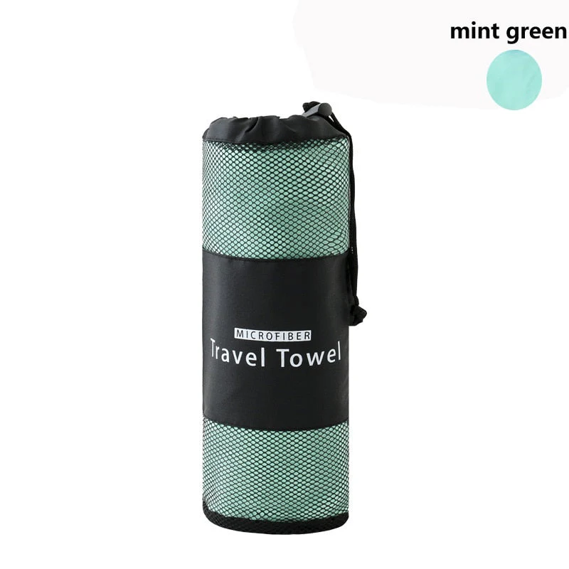 HULIANFU Quick Dry Sports Towel Portable Beach Water Absorbent Sweat-absorbent Outdoor Jogging Swimming Yoga Towels - Deanwangkt