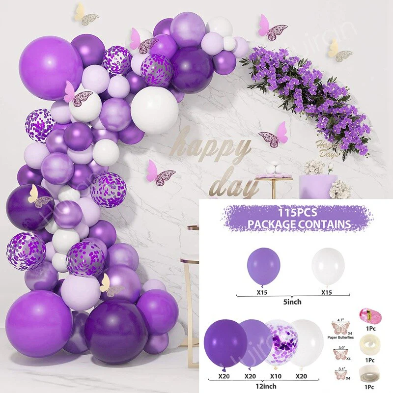 HULIANFU QIFU Macaron Balloons Garland Latex Ballons Arch Happy Birthday Party Decor Kids Adult Wedding Baloon Chain Baby Shower Balon - Deanwangkt