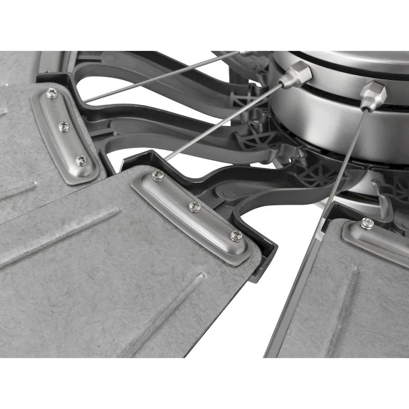 Springer II Collection 60-in Twelve-Blade Antique Nickel Modern Farmhouse Windmill Ceiling Fan - 60 in x 60 in x 16.26 in