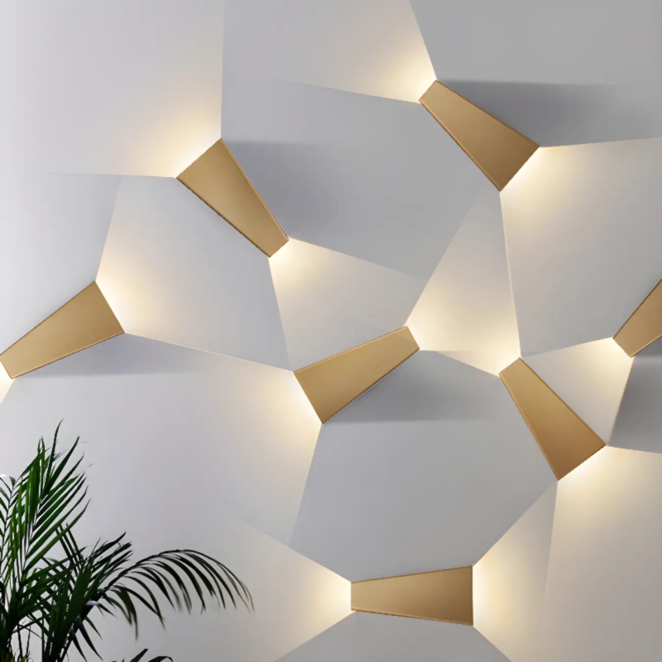 2 Lights Geometric Simple Wall Light Fixture Metal Shade