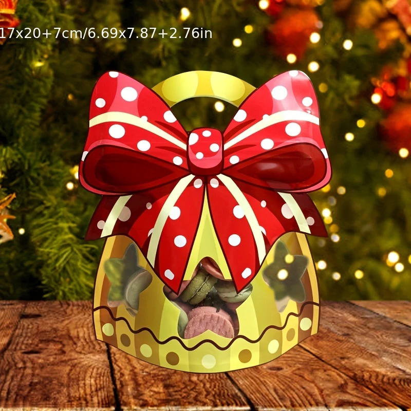 Christmas Treat Bags Set - 25/50pcs Cute Cartoon Self-Sealing Gift Bags for Snacks, Candy & Cookies - Perfect for Holiday Parties & Baking Essentials - Deanwangkt