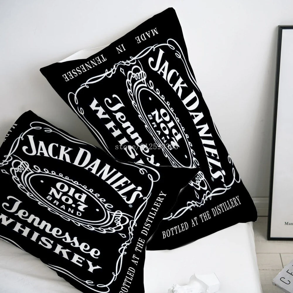 HULIANFU Interesting Cartoon Whisky Bedding Set Jack Daniels Duvet Cover Set Pillowcase Comforter Sets For Aldults Gift US EU AU UK Size - Deanwangkt