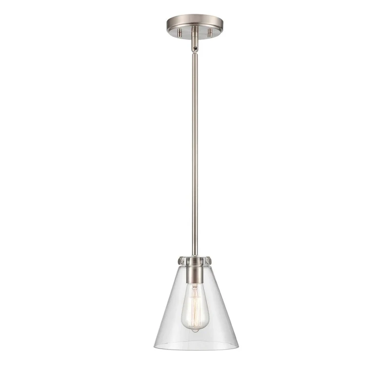 Millennium Lighting 8  Wide Mini Pendant with Clear Glass Shade