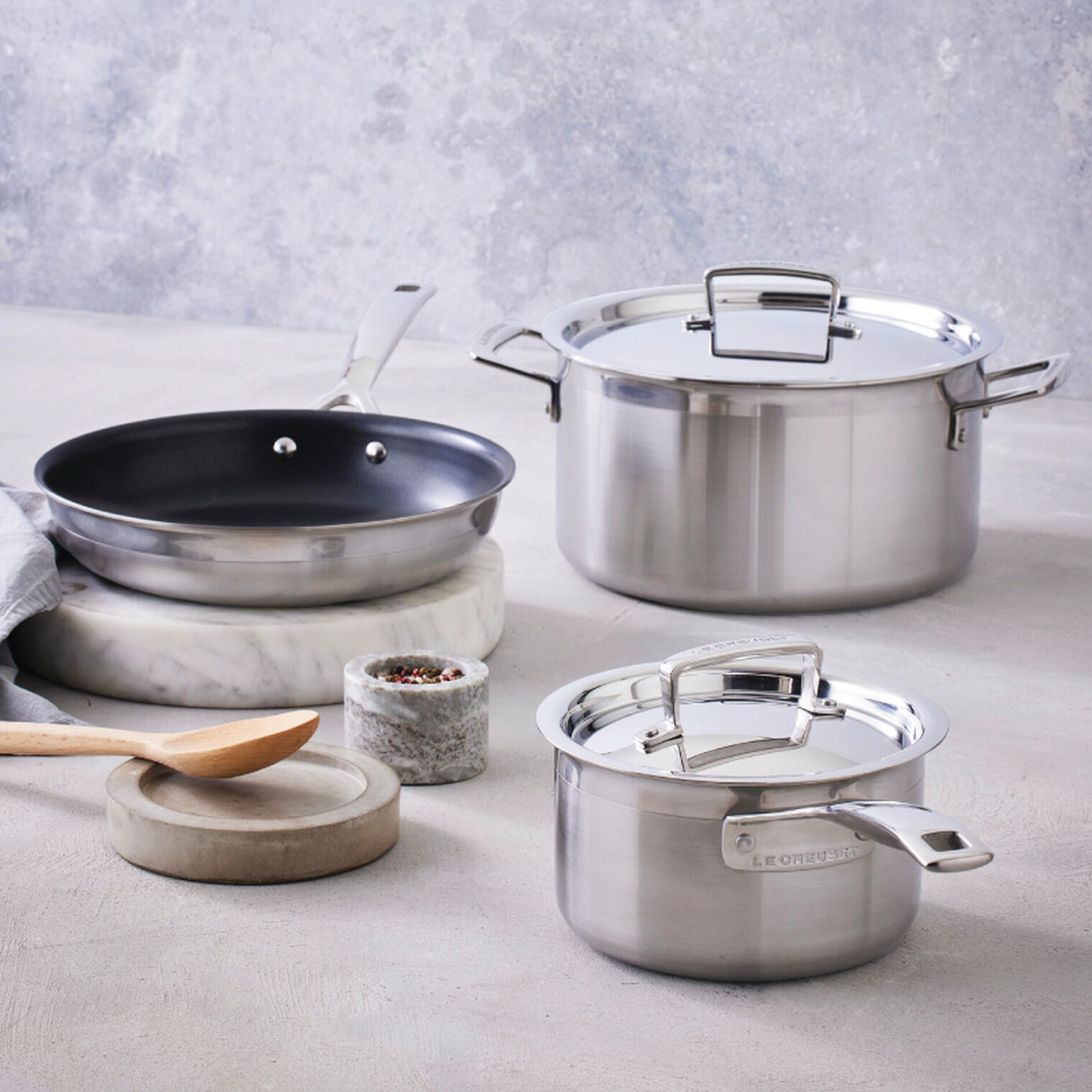 Classic Stainless Steel 5-Piece Cookware Set
