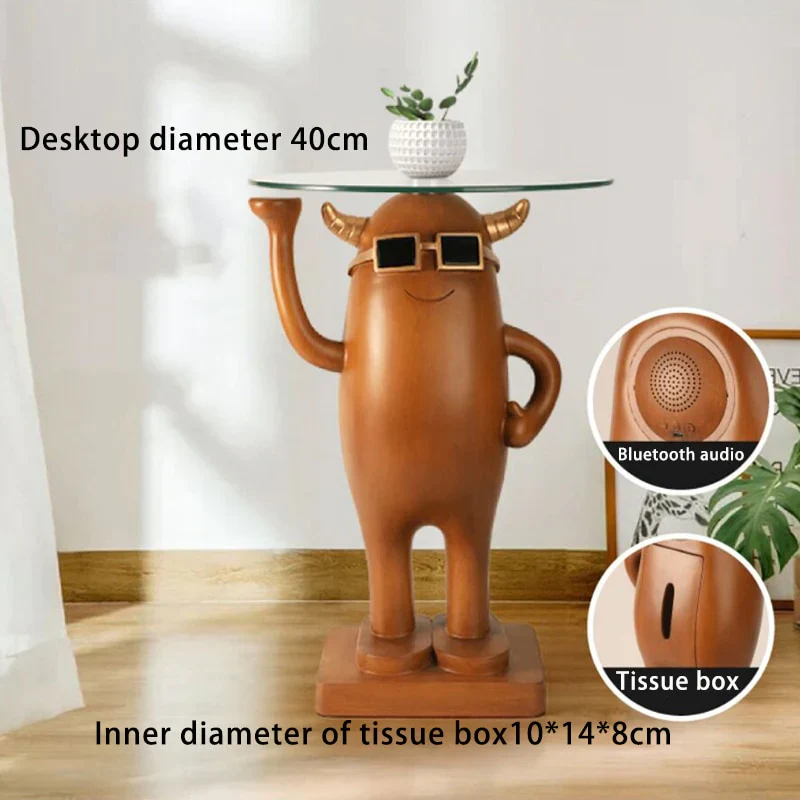 HULIANFU Nordic home decoration Creative Little Monster Landing Statue Large Landing ResinStatueTray Decoration SofaBedsideSmall TeaTable - Deanwangkt