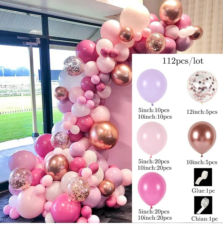 HULIANFU QIFU Macaron Balloons Garland Latex Ballons Arch Happy Birthday Party Decor Kids Adult Wedding Baloon Chain Baby Shower Balon - Deanwangkt