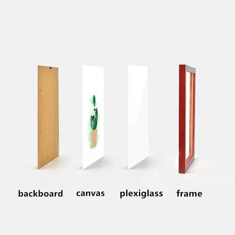 HULIANFU  Wooden Frame A5 A4 A3 Wooden Picture Frame 30x42cm Black White Pink Red Coffee More Color Photo Frame with Mats for Wall Mountin - Deanwangkt