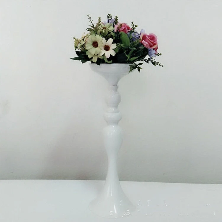 HULIANFU Metal Candle Holders Flowers Vase Candlestick Centerpieces Road Lead Candelabra Centerpieces Wedding porps Christmas decoration - Deanwangkt