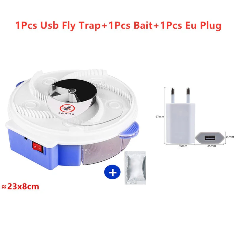 HULIANFU Upgraded Version USB Flytrap Automatic Pest Catcher Fly Killer Electric Fly Trap Device Insect Pest Reject Control Catcher - Deanwangkt