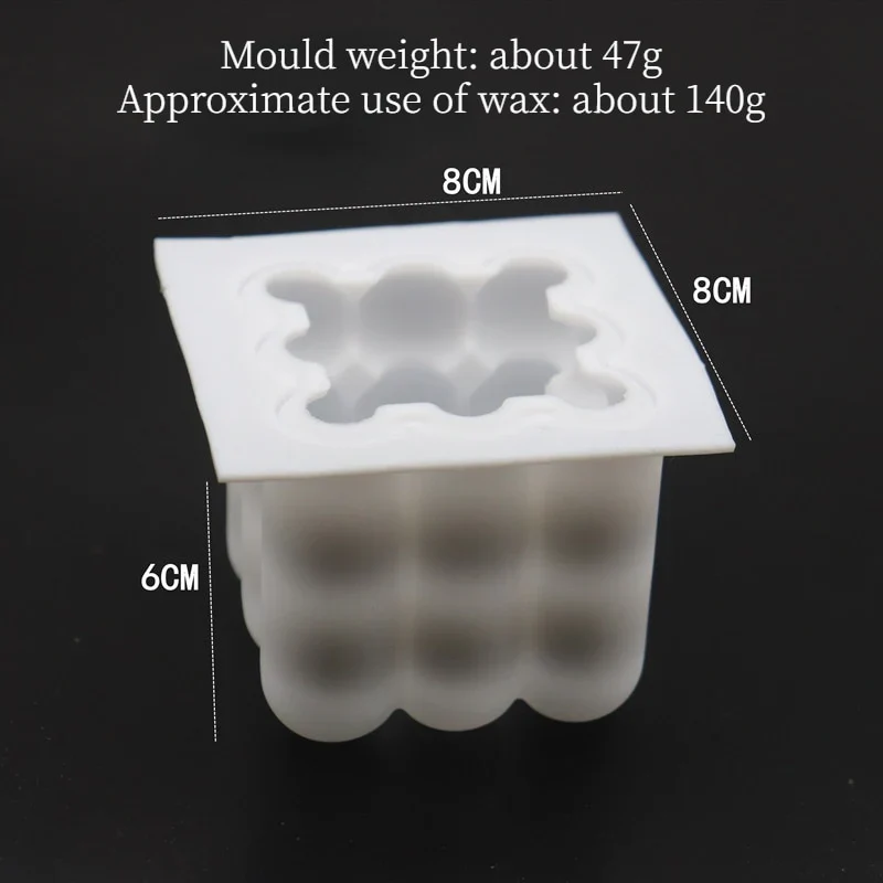 HULIANFU Mini Cactus Shape Candle Silicone Mold Handmade DIY Desktop Decoration Gypsum Epoxy Resin Aromatherapy Candle Silicone Mould - Deanwangkt