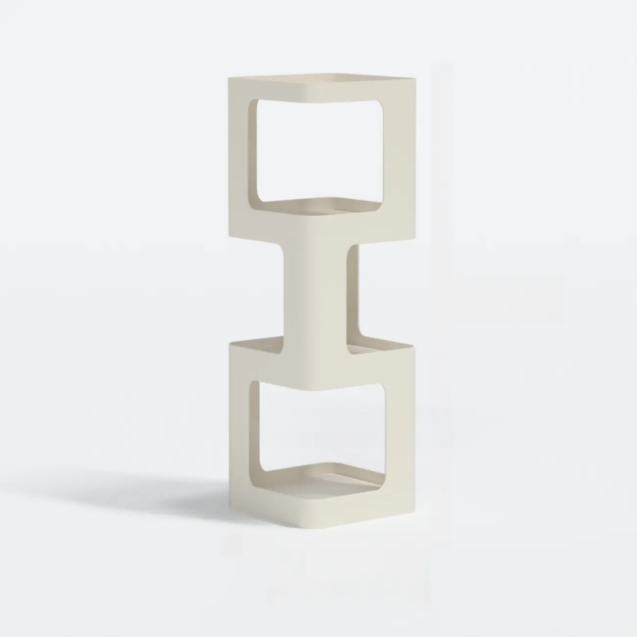 Chic Rotatable 4-Tier Vertical Metal Open Back Bookcase