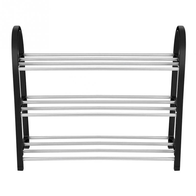 HULIANFU Shoe Rack Aluminum Metal Standing Shoe Rack DIY Shoes Storage Shelf Home Organizer Accessories Shoe Rack - Deanwangkt