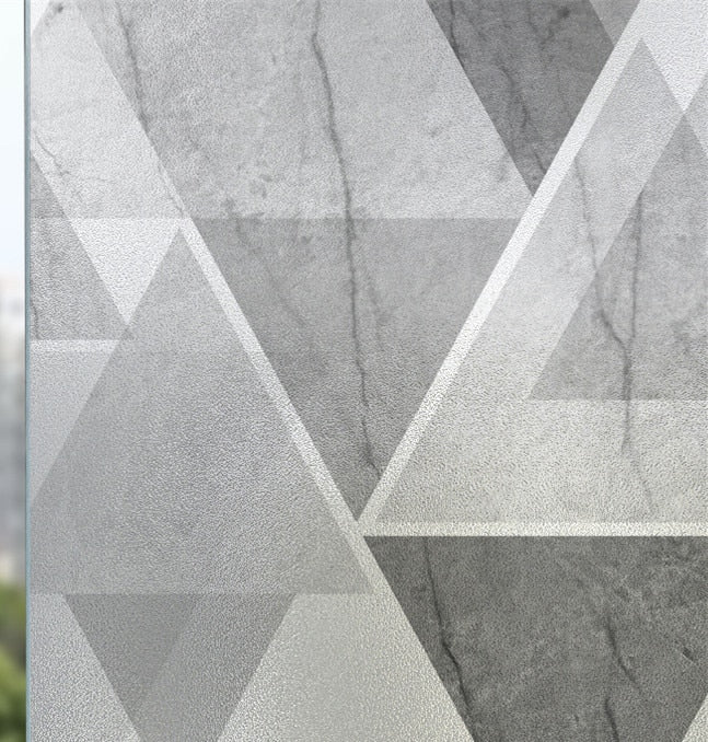 HULIANFU Landscape pastoral pattern window frosted glass sticker opaque toilet anti-lighting bathroom film anti-peep shading window paper - Deanwangkt