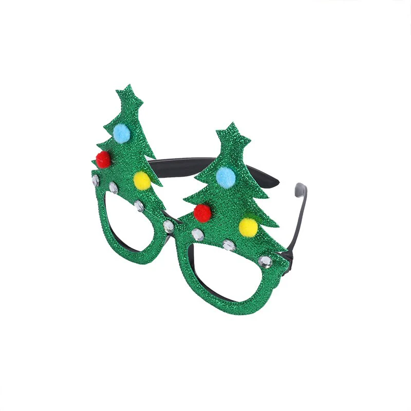 HULIANFU 2026  Christmas Headbands Christmas Tree Reindeer Antlers Hairband Xmas Party Kids Hairhoop  Christmas Glasses Photo Booth Props - Deanwangkt
