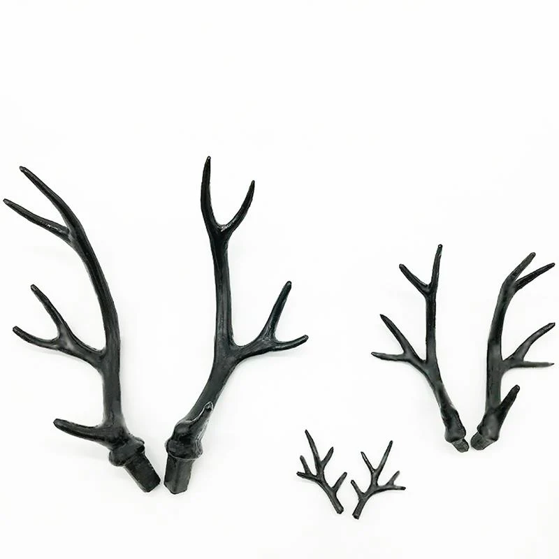 HULIANFU 2026  2018 Hot Simulation Black Antler Headdress DIY Accessories Material Headband Cute Christmas Decoration Photo Photography Props - Deanwangkt