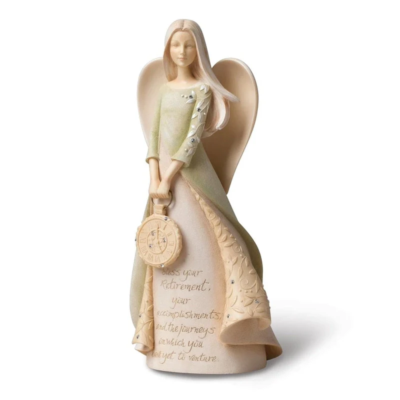 Curata Foundations Retirement Angel Stone Resin Figurine