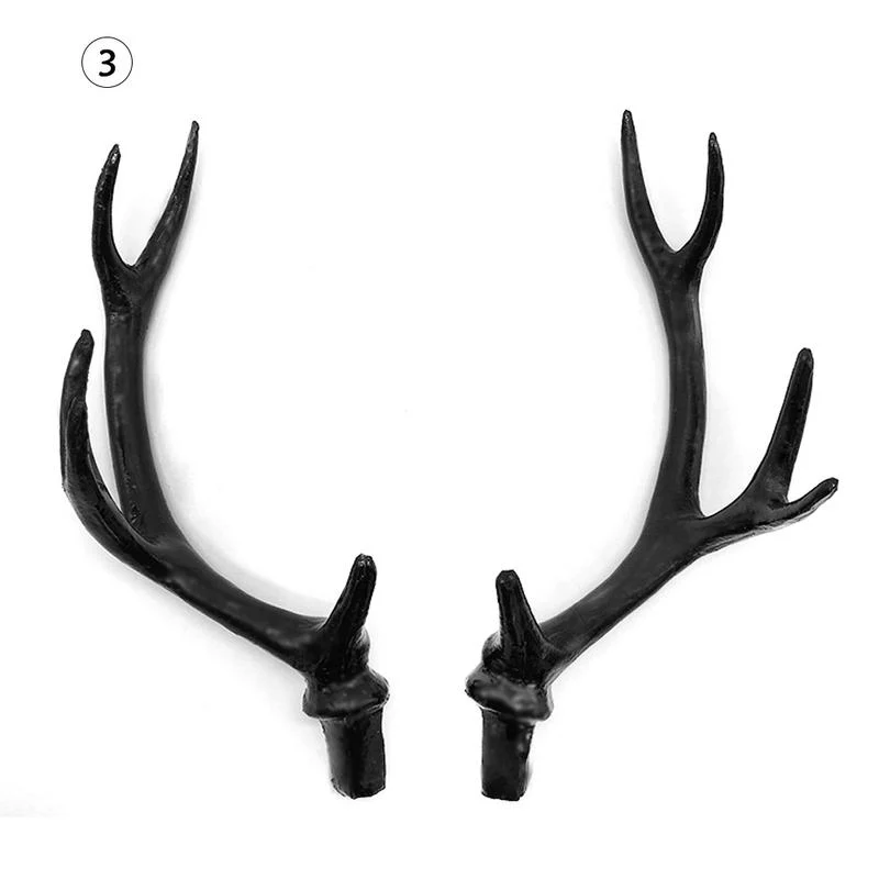 HULIANFU 2026  2018 Hot Simulation Black Antler Headdress DIY Accessories Material Headband Cute Christmas Decoration Photo Photography Props - Deanwangkt