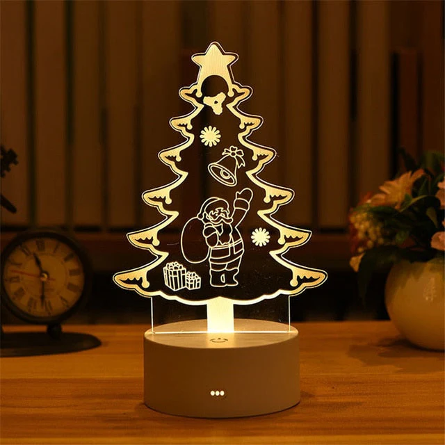 HULIANFU Romantic Love 3D Lamp Heart-shaped Balloon Acrylic LED Night Light Decorative Table Lamp Valentine Day Sweetheart Wife Gift - Deanwangkt