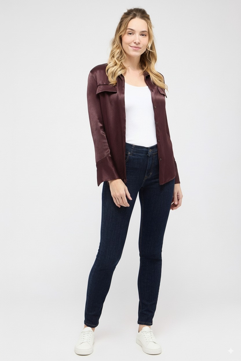 Frauen Skinny Hose Damen Slim Fit – Power Stretch Stoff | Angels