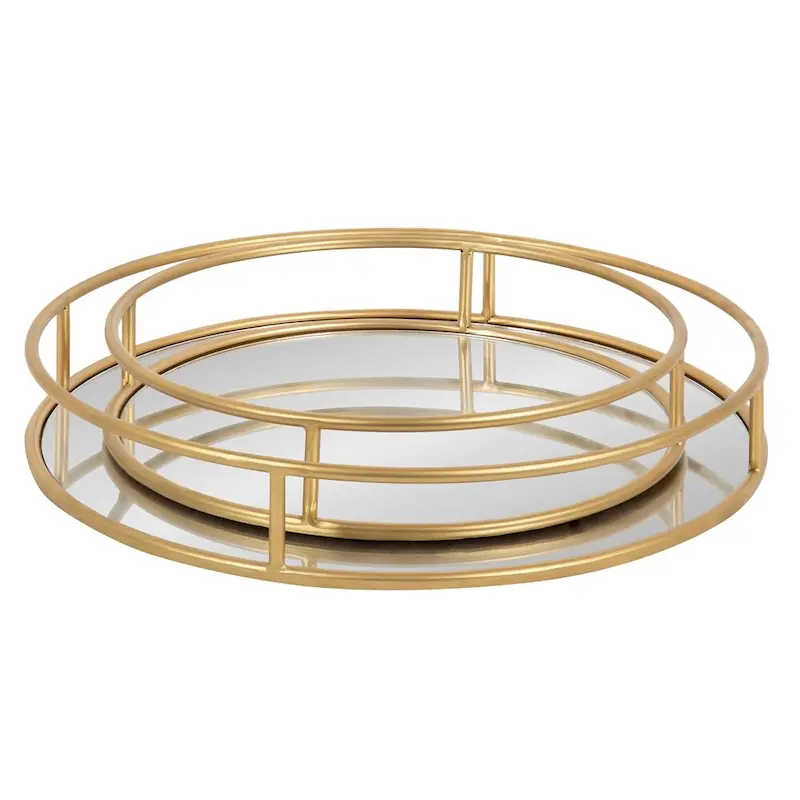 Kate and Laurel Felicia Round Nesting Trays - 2 Piece