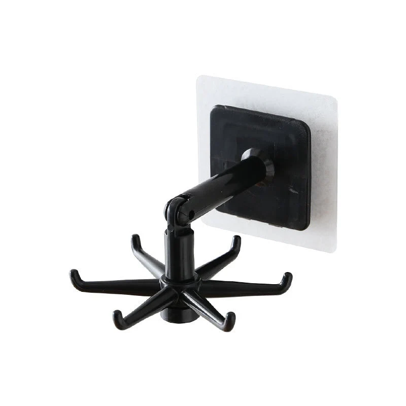 HULIANFU Kitchen Hook Multi-Purpose Hooks 360 Degrees Rotated Rotatable Rack For Organizer and Storage Spoon Hanger Accessories - Deanwangkt