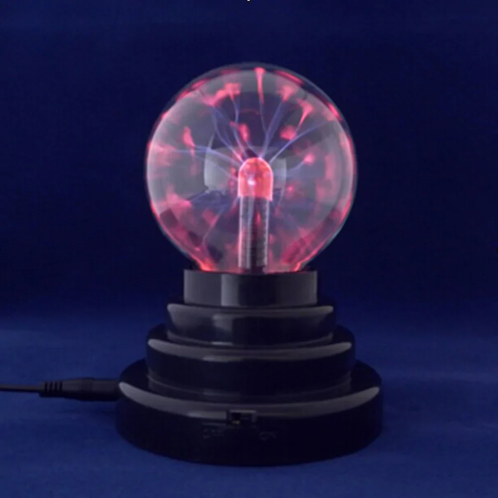 HULIANFU Novelty Glass Magic Plasma Ball Light 3 4 5 6 inch Table Lights Sphere Nightlight Magic Plasma Night Lamp - Deanwangkt