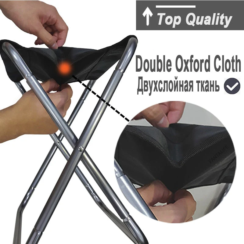 HULIANFU Ultralight Folding Chair Picnic Camping Chair Travel Foldable Aluminium Durable Portable Fishing Seat Outdoor Travel Furniture - Deanwangkt