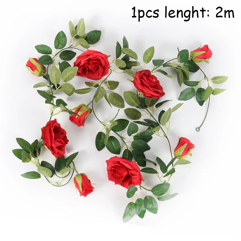 HULIANFU Wedding Decoration 10-40cm Rattan Wreath Metal Hoop Wreath Decor Floral Hoop Christmas Decor for Home Hanging Artificial Flower - Deanwangkt