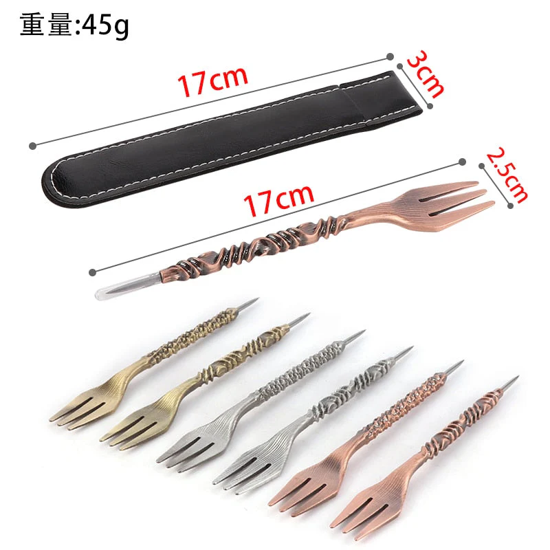 HULIANFU Shisha Fork Retro Aluminum Smoking Set Chicha Mace Twist Shape Nargile Sheesha Hookah  Accessories Tool - Deanwangkt