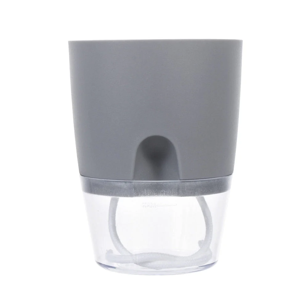 HULIANFU Lazy Self-watering Flowerpot Automatic Water Absorption Succulent Aquaculture Transparent Round Plastic Hydroponic Flowerpot - Deanwangkt