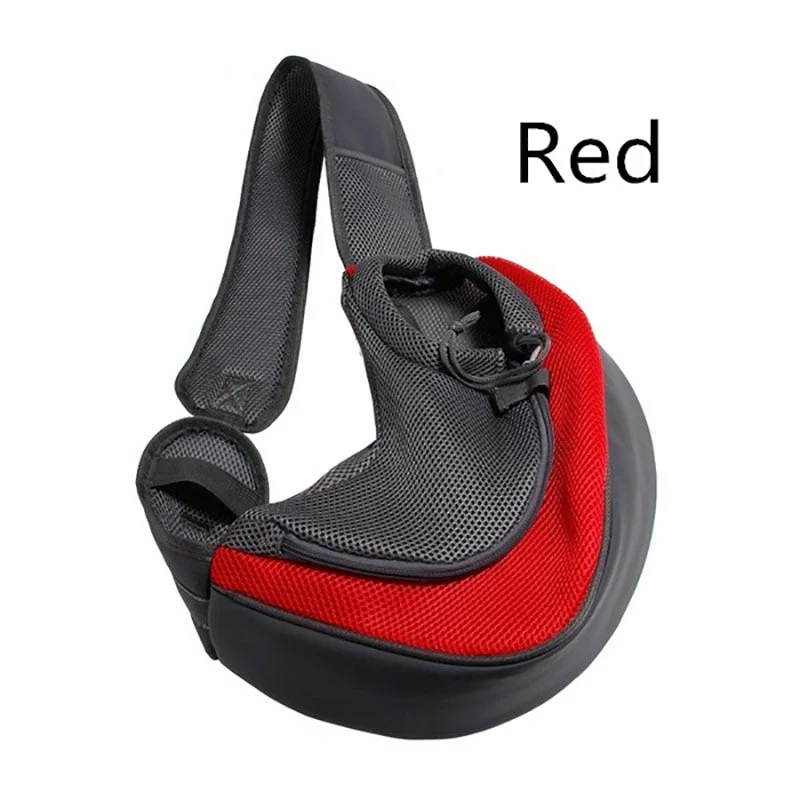 HULIANFU Pet Puppy Carrier S/L Outdoor Travel Dog Shoulder Bag Mesh Oxford Single Comfort Sling Handbag Tote Pouch - Deanwangkt