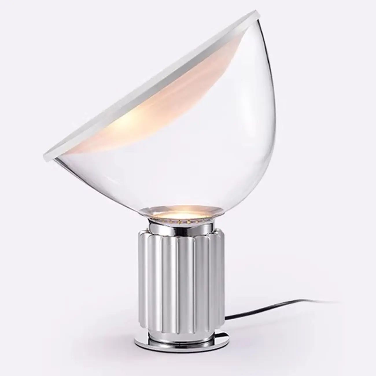 Modern Glass Dome Table Lamp with LED Options
