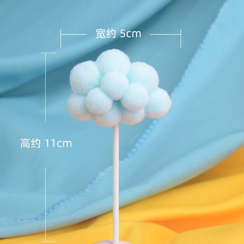 HULIANFU Rainbow Cake Topper Star Cloud Cupcake Decor Sofa Clay Cake Decor Baby Shower One 1st Happy Birthday Party Decor Kids Girl Boy - Deanwangkt