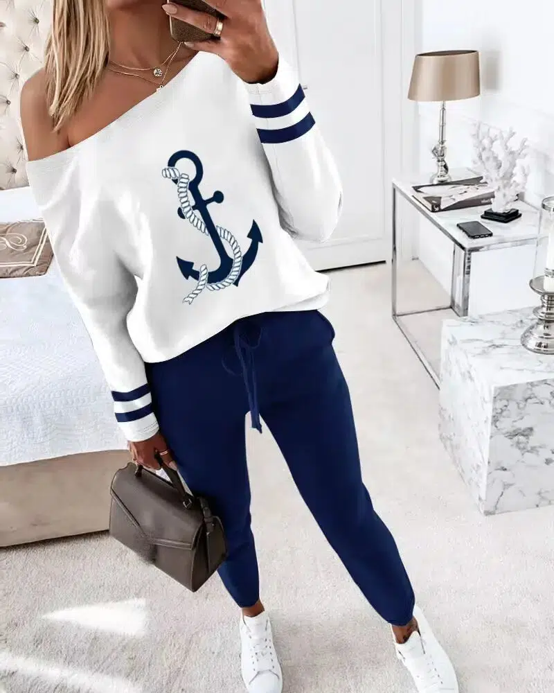 Comfy Long Sleeve Two Piece Set