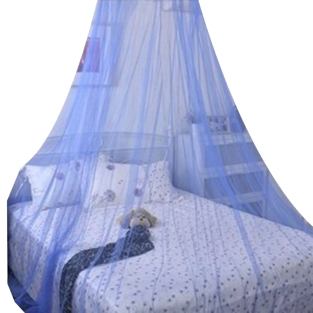 HULIANFU Portable Elgant Hung Dome Mosquito Nets For Double Bed Summer Polyester Mesh Fabric Home Bedroom Baby Adults Hanging Decoration - Deanwangkt