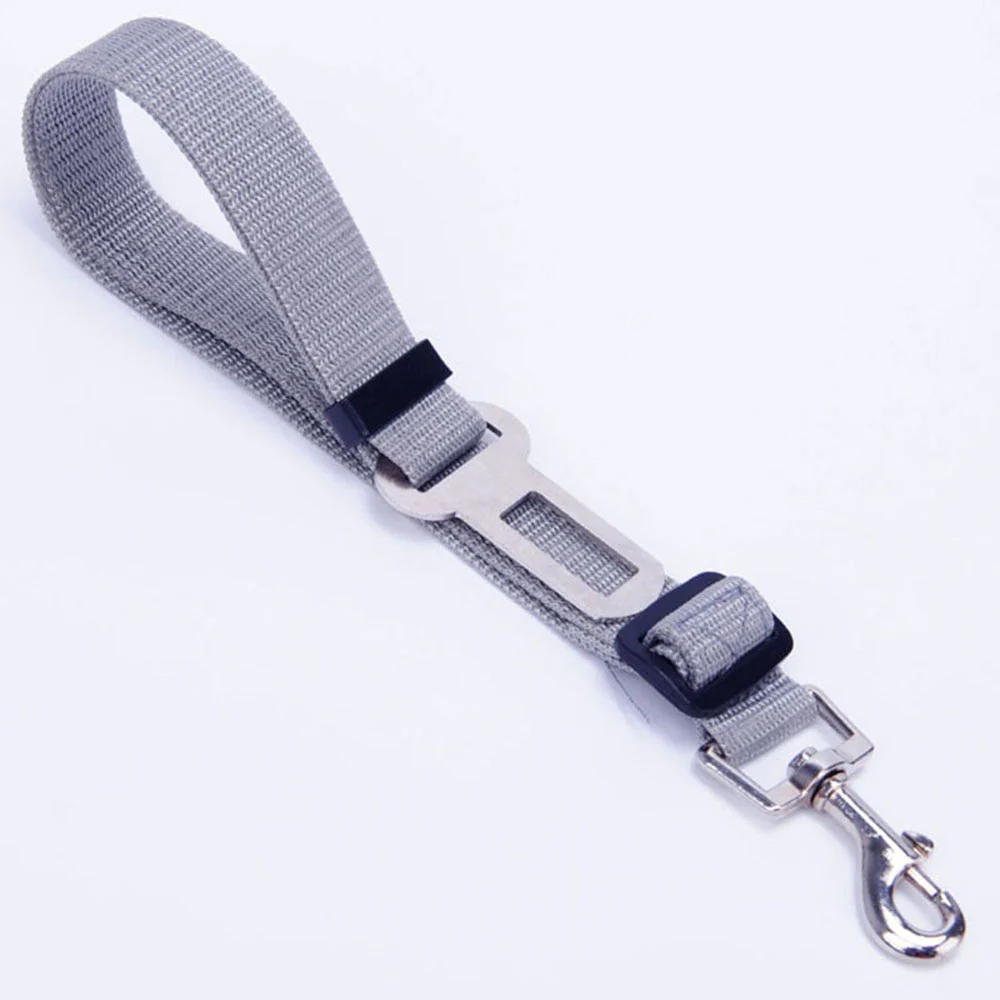 HULIANFU Pet Supplies Car Seat Belt Dog Seat Belt Dog Leash Vehicle Belt Adjustable Cushioning Elastic Reflective Safety Rope for Dog Cat - Deanwangkt