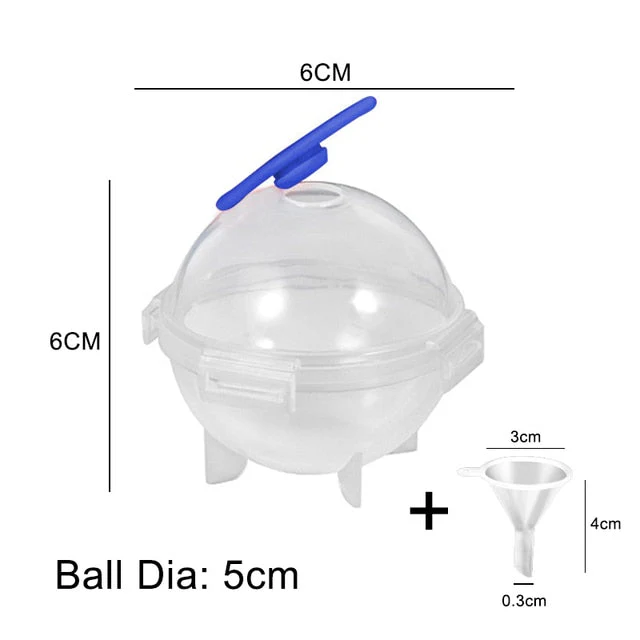 HULIANFU Round 4 Cavity Ice Mould Ice Ball Maker DIY Ice Cream Mold Plastic Whiskey Ice Cube Tray Bar Accessories Tool форма для льда - Deanwangkt