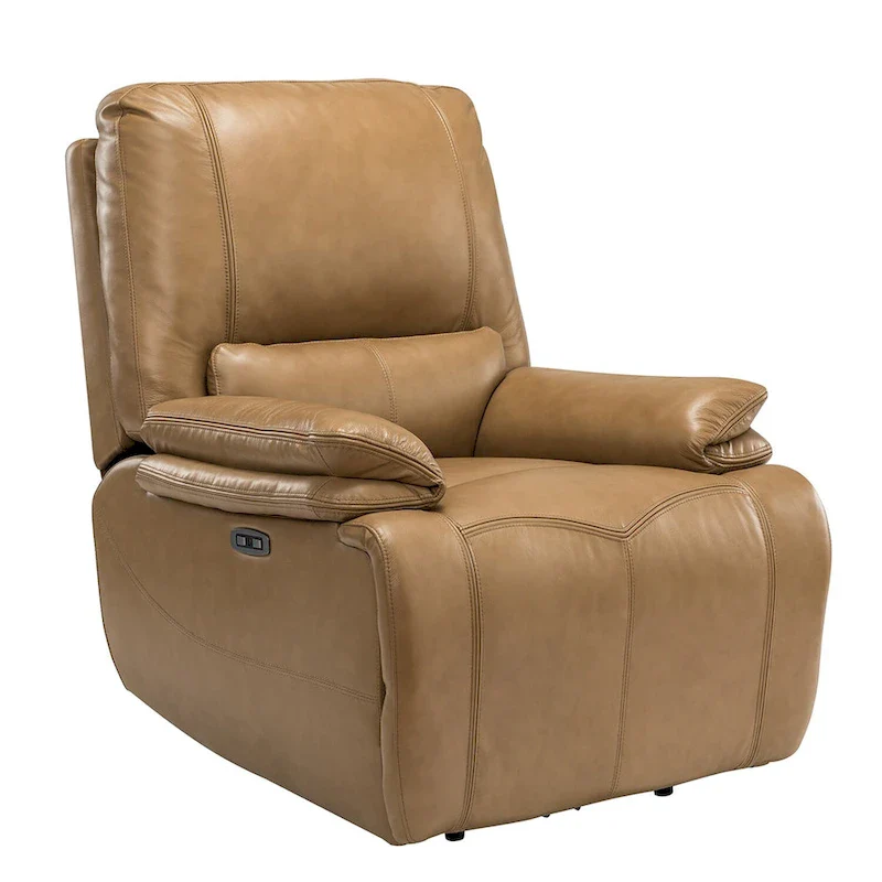 Mercedes Genuine Leather Power Recliner with Cushion Padded