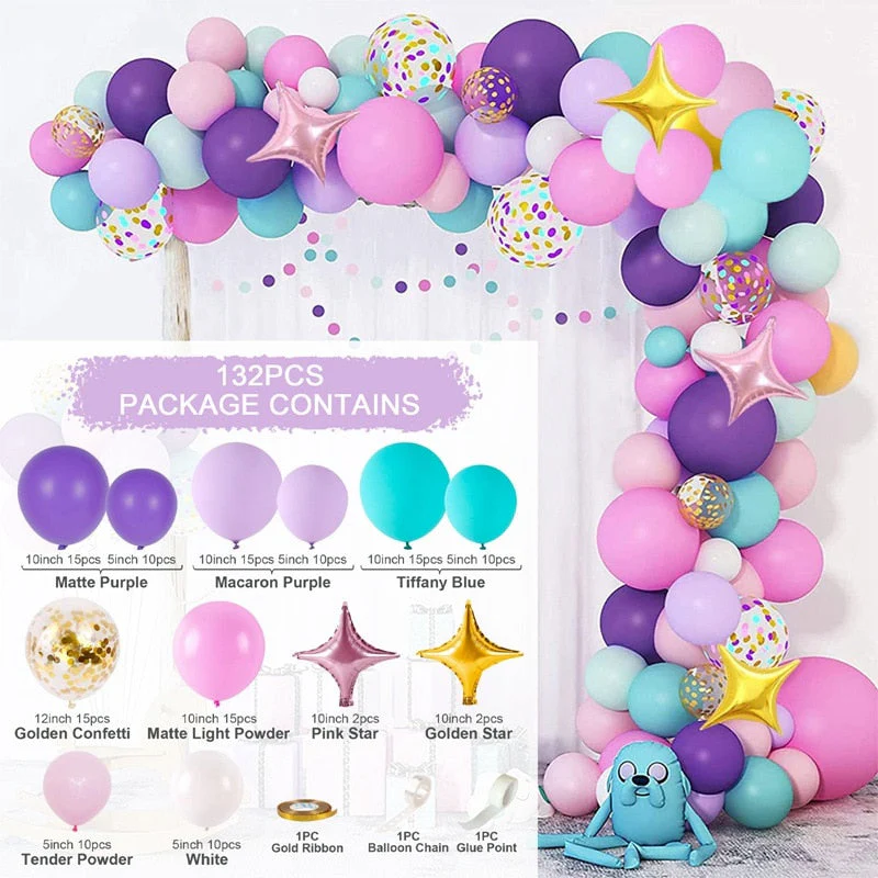 HULIANFU QIFU Macaron Balloons Garland Latex Ballons Arch Happy Birthday Party Decor Kids Adult Wedding Baloon Chain Baby Shower Balon - Deanwangkt