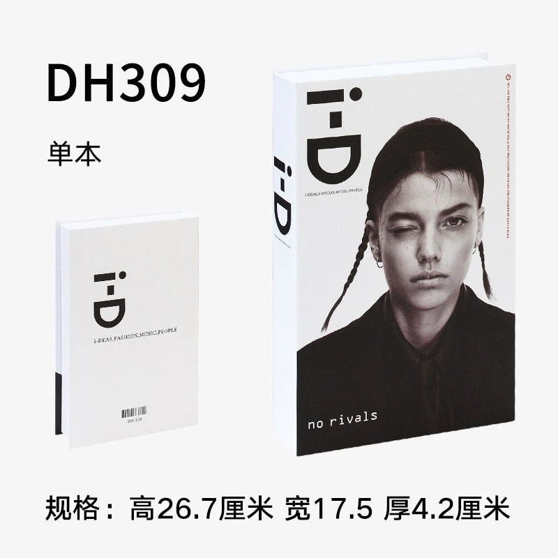 HULIANFU Ins Fashion Fake Books for Decoration Home Decor Coffee Table Book Simulation Prop Book Model Hotel Room Unopenable Box Book - Deanwangkt