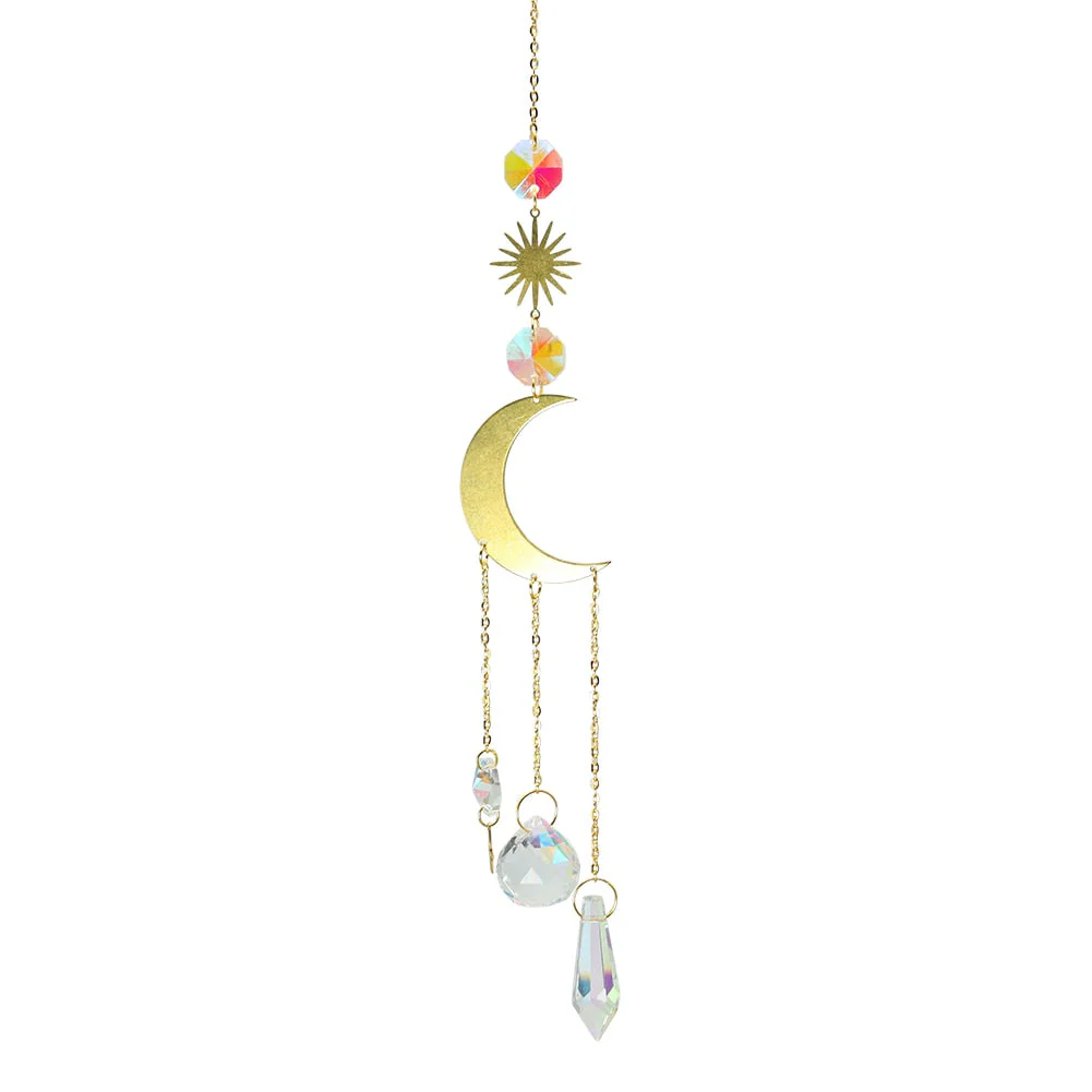 HULIANFU Prism Suncatcher,Hanging Window Crystals,Rainbow Light Catcher,Crystal Sun 50mm Catcher,Summer Gift,Octagon Beads - Deanwangkt