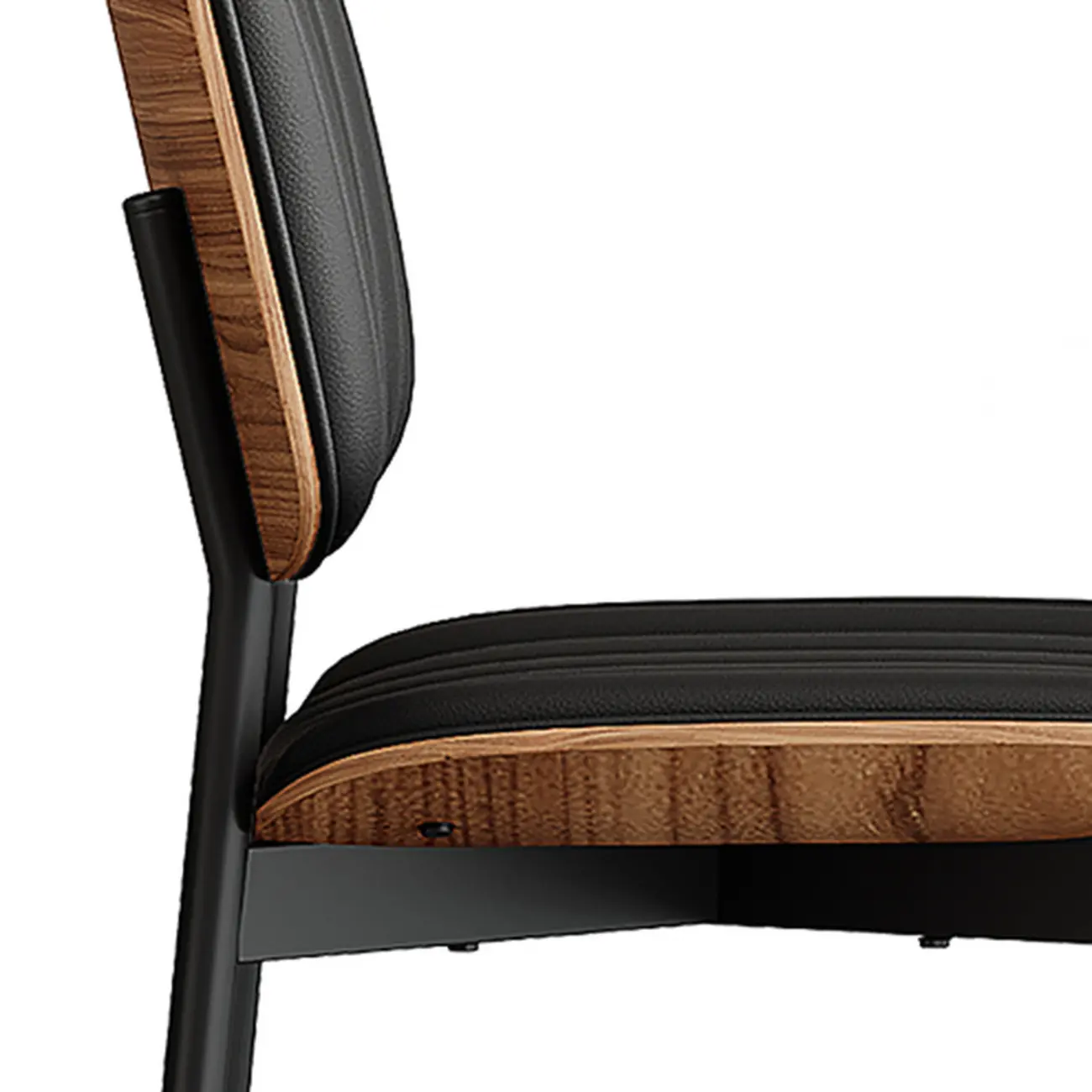 Modern Faux Leather Upholstered Side Chair