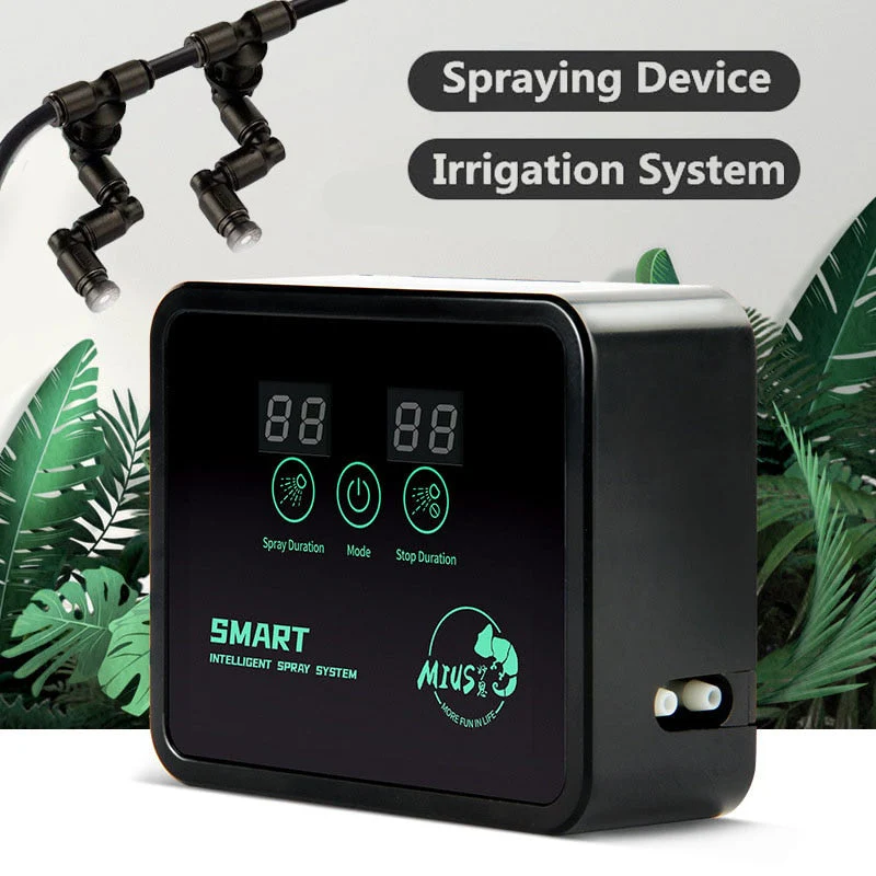 HULIANFU Intelligent Reptile Fogger Electronic Humidifier Timer Automatic Mist System Rainforest Water Spray Control Sprinkler Terrariums - Deanwangkt