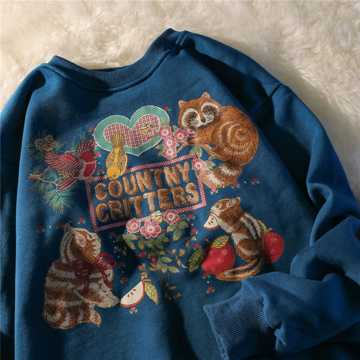 Harajuku Animal Cat Fun Print Sweatshirts Hoddies for Teens Girls Fashion Clothes Autumn New Streetwear Womens Winter Tops - Deanwangkt