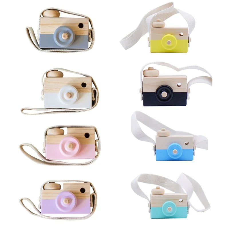 HULIANFU Nordic European Style Camera Toys Baby Kids Room Decor Furnishing Articles Child Christmas Birthday Wood Gifts - Deanwangkt