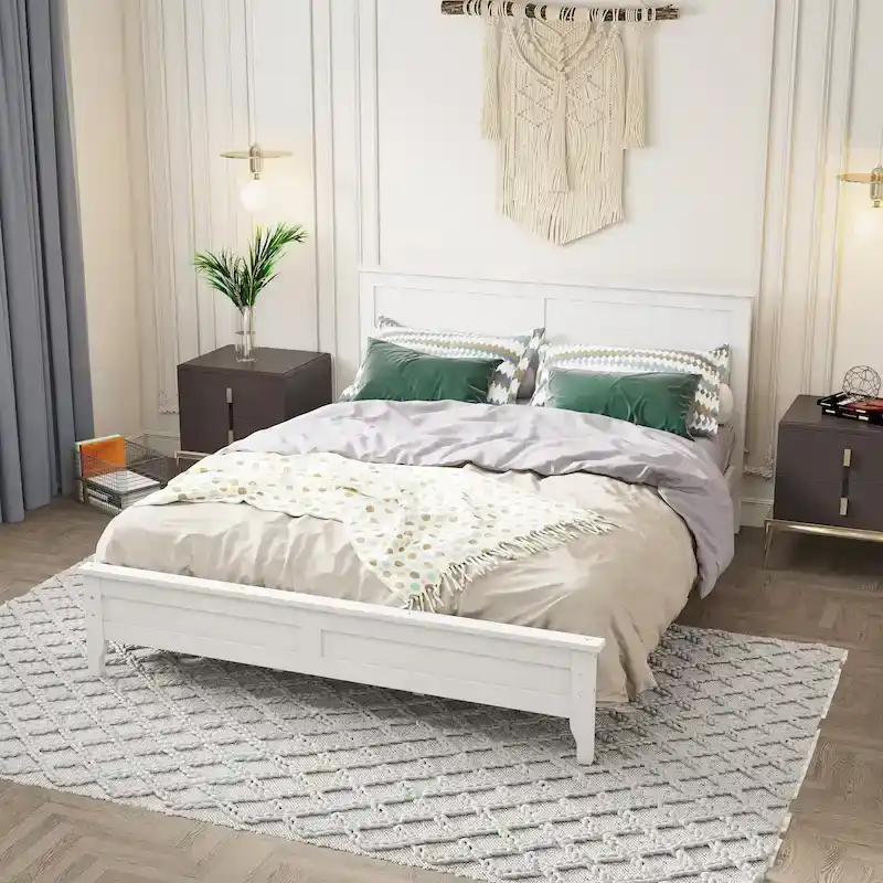 Solid Wood Platform Bed