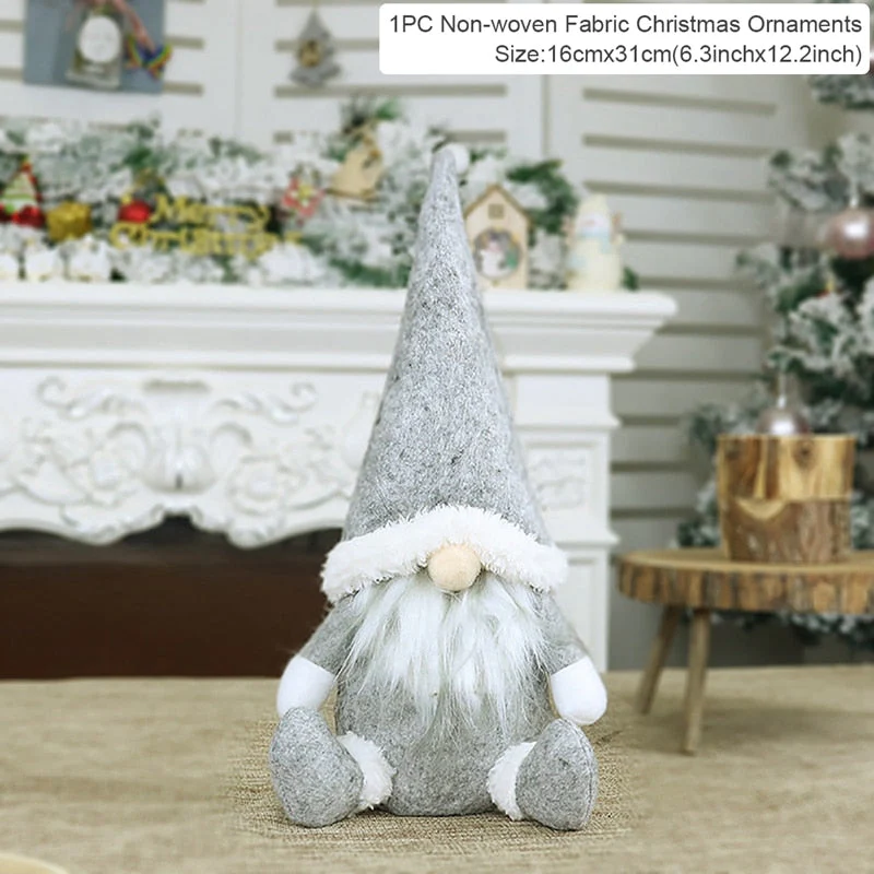 HULIANFU Santa Claus Christmas Doll Merry Christmas Decorations for Home Elk Christmas Ornaments Xmas Tree Decor  Navidad Natal Gifts - Deanwangkt